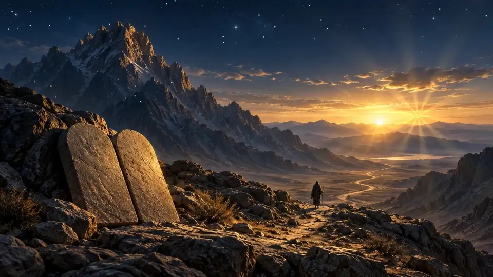 Animated artistic illustration for Old Testament